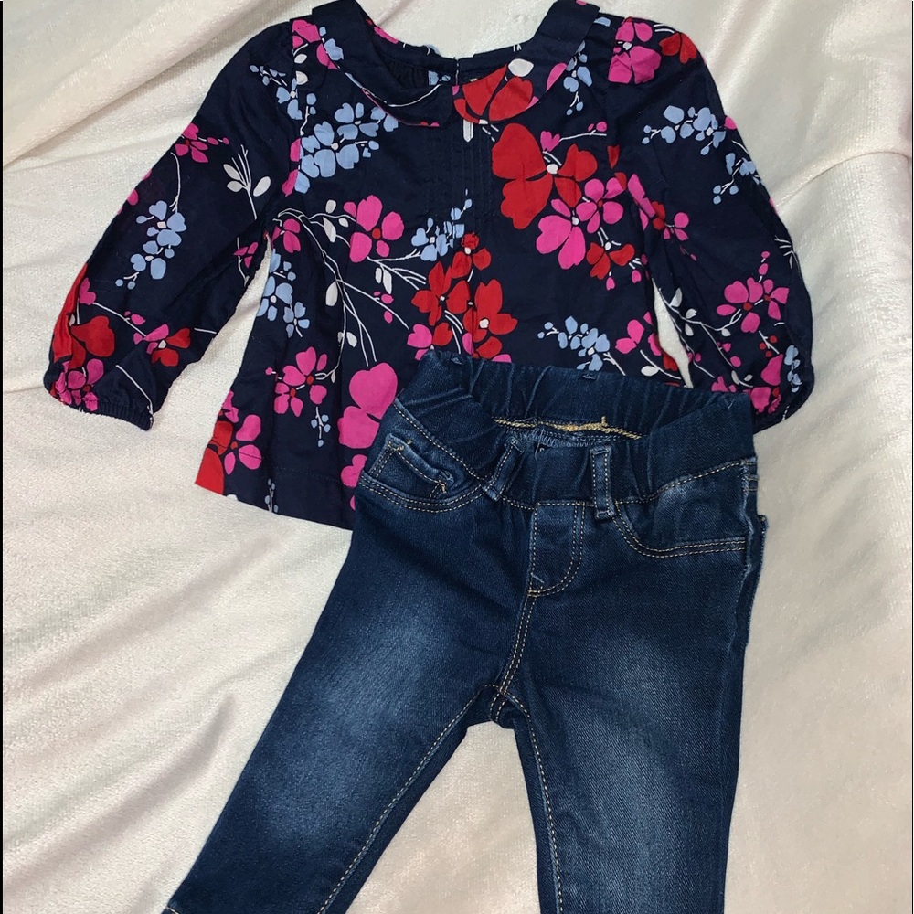 Baby girl top and jeans